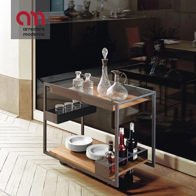 Carrello Bar Mojito Wood Cattelan Italia 3 Carrello Bar Mojito Wood Cattelan Italia