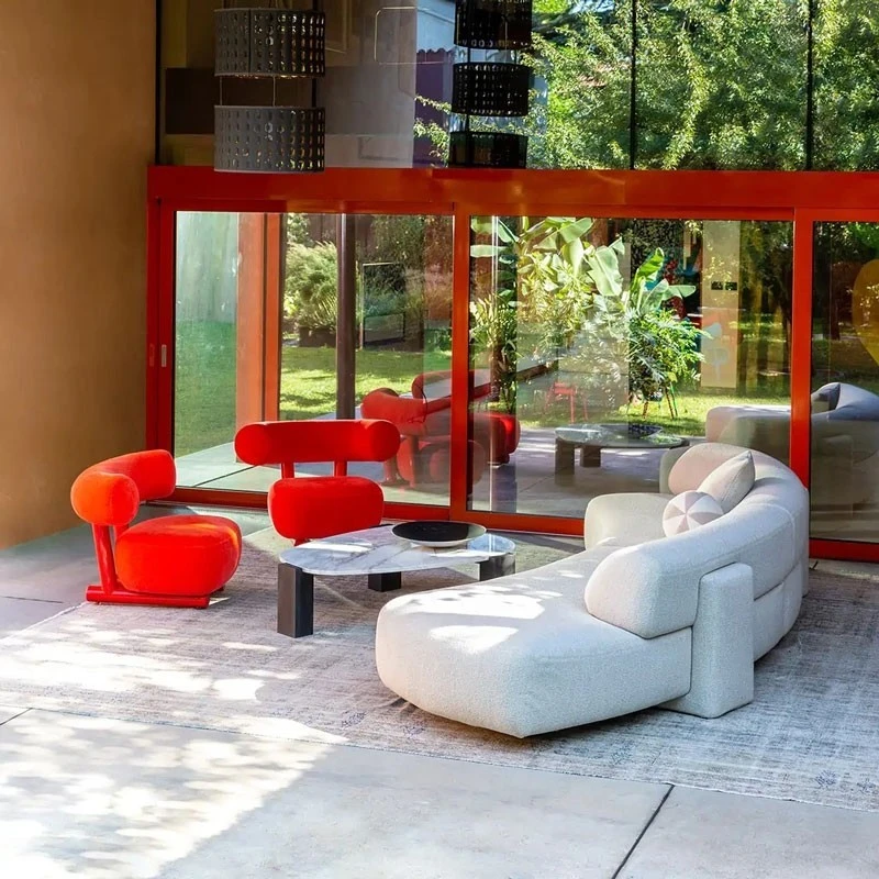 Divano Gogan Moroso 2 E 3 Posti Lineare 6 Divano Gogan Moroso 2 E 3 Posti Lineare - immagine 4