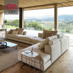 Divano Von Désirée Angolare Con Chaise Longue