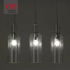 Lampadario 3 Luci Bottles Tomasucci