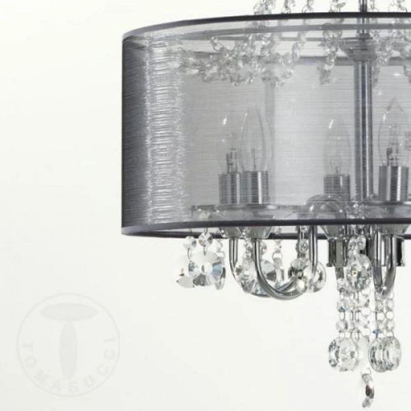 Lampadario 6 Luci Jewels Silver Ring Tomasucci 6 Lampadario 6 Luci Jewels Silver Ring Tomasucci - immagine 4
