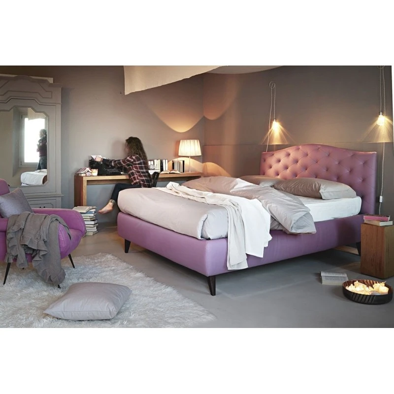 Letto Noctis Lyle Capitonnè Una Piazza E Mezza 4 Letto Noctis Lyle Capitonnè Una Piazza E Mezza - immagine 2