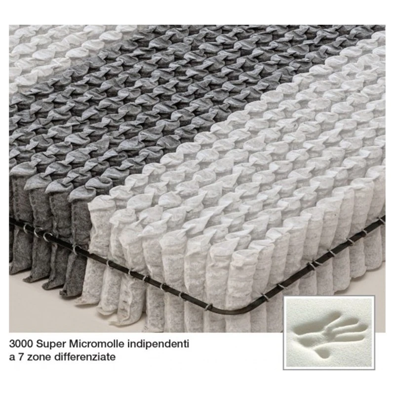 Materasso Una Piazza E Mezza Luxor 3000 Linea Molle Insacchettate Famar Materassi 5 Materasso Una Piazza E Mezza Luxor 3000 Linea Molle Insacchettate Famar Materassi - immagine 3