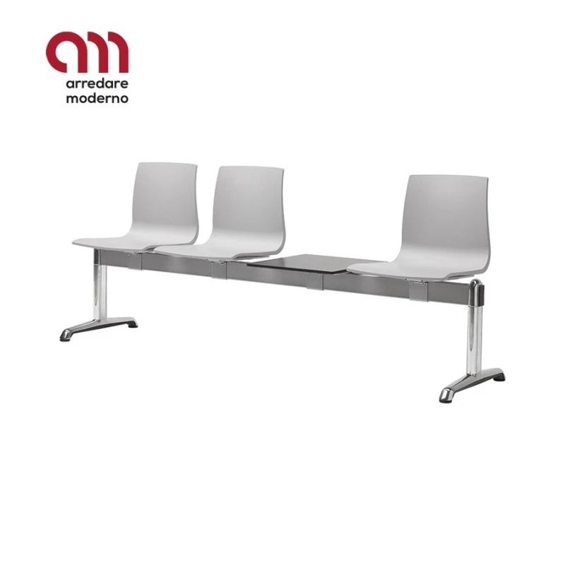 Panca Sala Attesa Alice Ignifuga 3 Posti Con Ripiano Scab 3 Panca Sala Attesa Alice Ignifuga 3 Posti Con Ripiano Scab