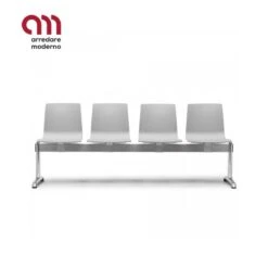 Panca Sala Attesa Alice Ignifuga 4 Posti Scab