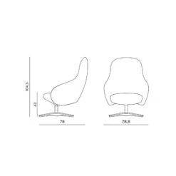 Poltrona Nebula Lounge Alu Miniforms -Arredare Moderno poltrona nebula lounge alu miniforms 3