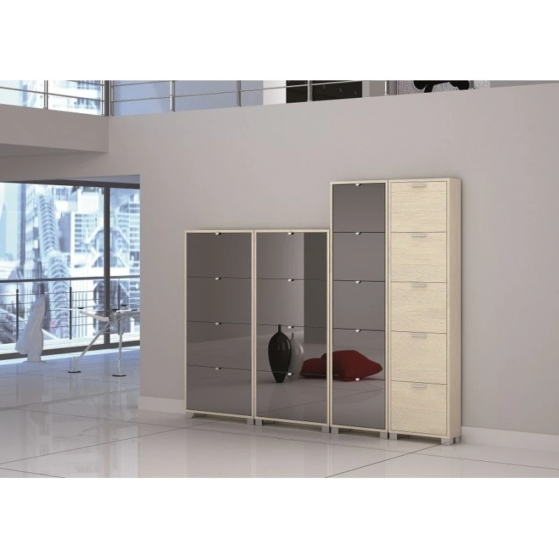 Scarpiera Slim Con Specchio 12 Paia Art.754SPFU 7 Scarpiera Slim Con Specchio 12 Paia Art.754SPFU - immagine 5