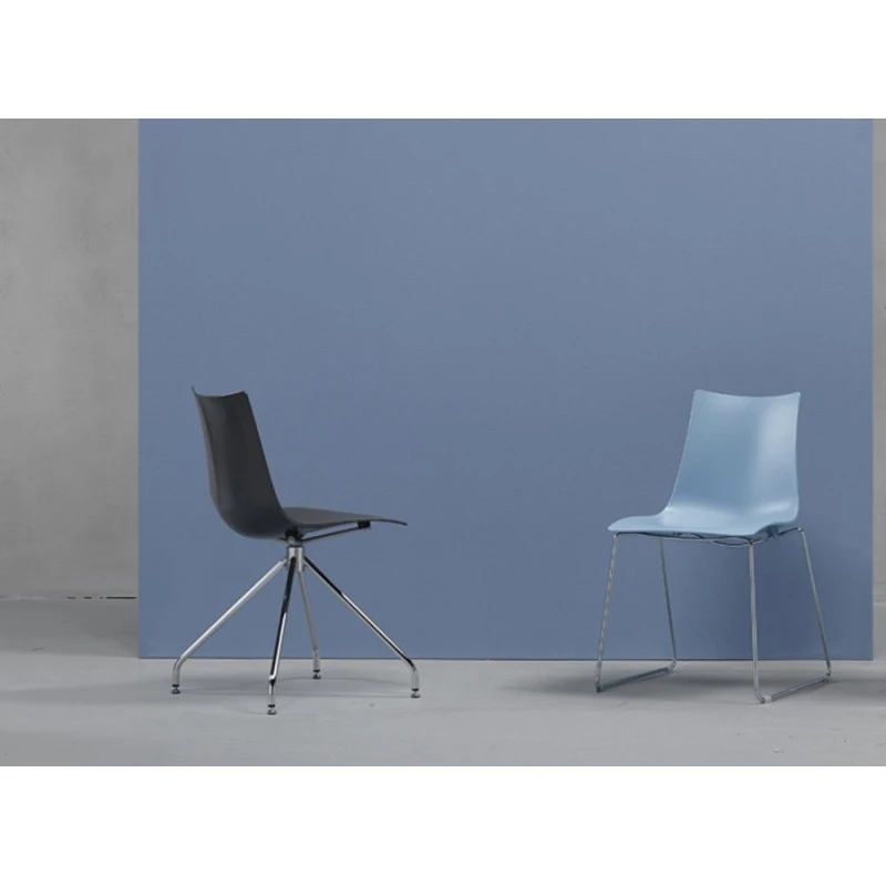 Sedia Girevole Zebra Tecnopolimero Trespolo Scab 4 Sedia Girevole Zebra Tecnopolimero Trespolo Scab - immagine 2