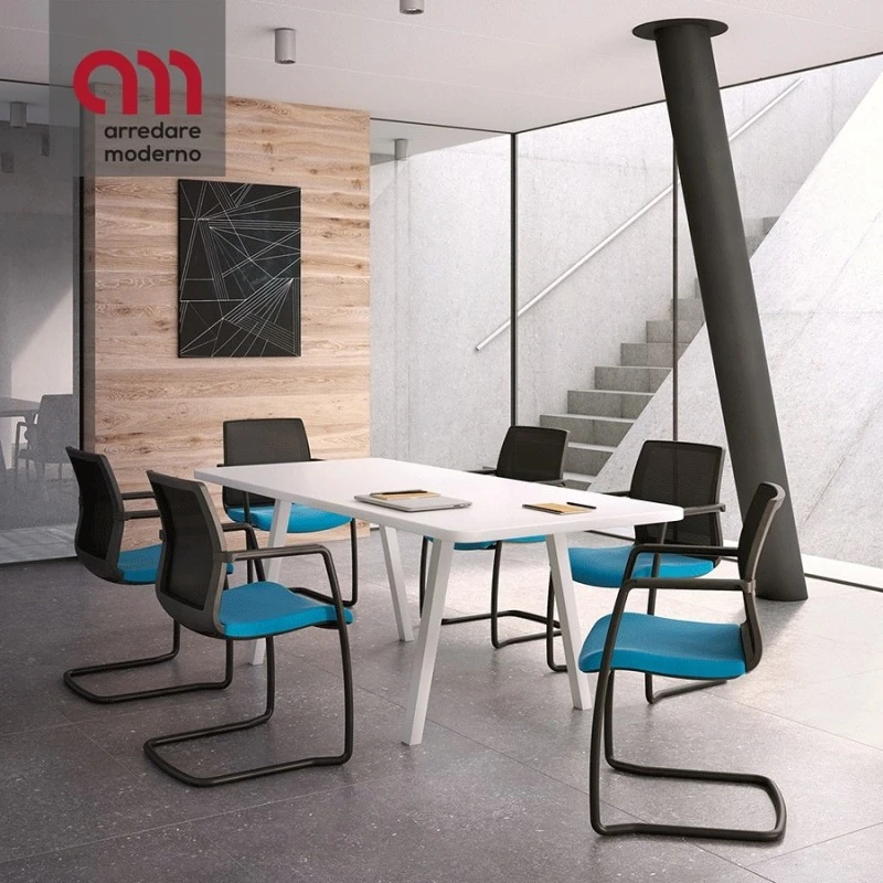 Sedia Karma Mesh Kastel A Slitta 3 Sedia Karma Mesh Kastel A Slitta