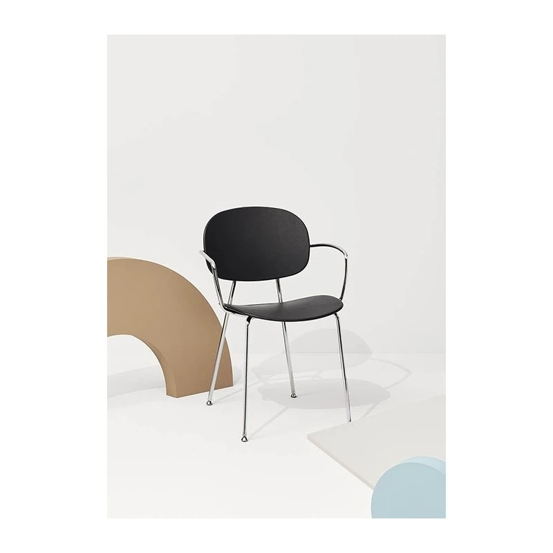 Sedia Tondina 4 Legs With Arms Infiniti Design 4 Sedia Tondina 4 Legs With Arms Infiniti Design - immagine 2