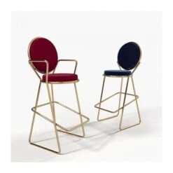 Sgabello Double Zero Moroso Con Braccioli -Arredare Moderno sgabello double zero moroso con braccioli 2