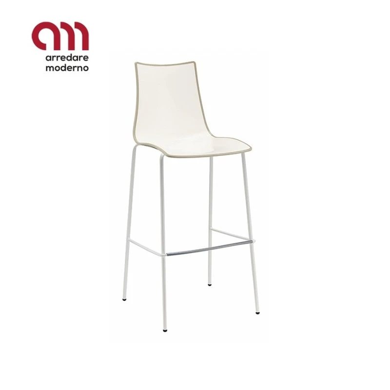 Sgabello Zebra Bicolore Scab 3 Sgabello Zebra Bicolore Scab