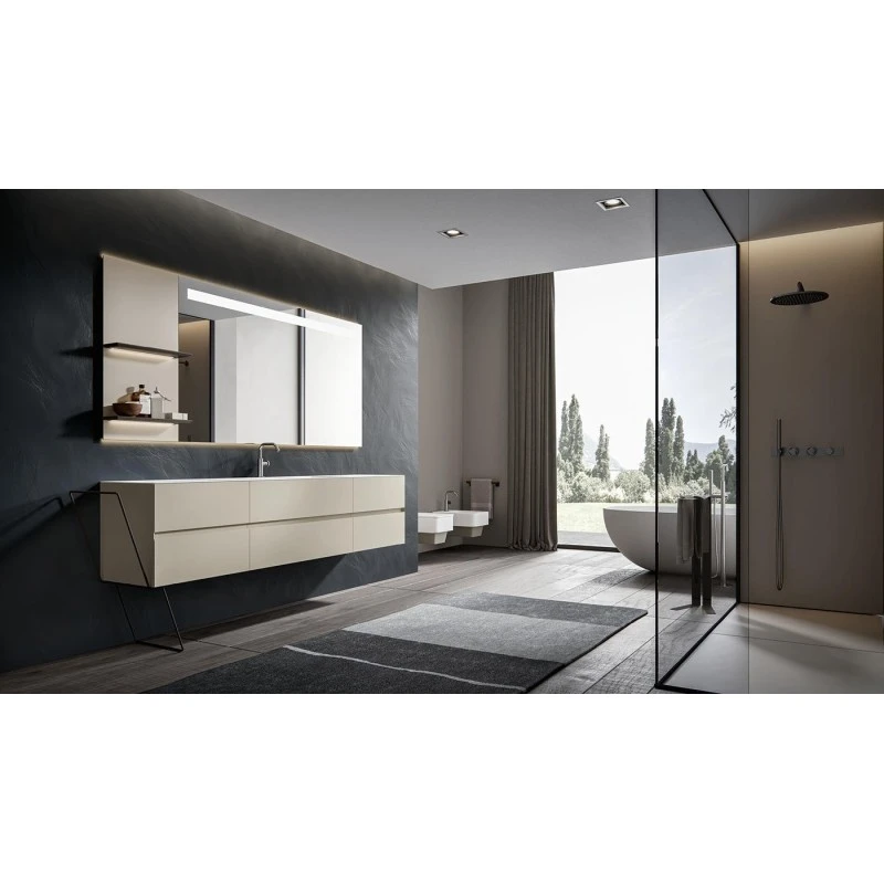 Specchio Con Fascia Illuminata Edoné 6 Specchio Con Fascia Illuminata Edoné - immagine 4