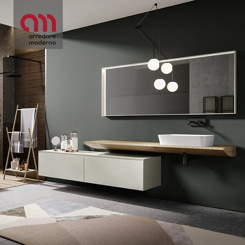 Specchio Con Telaio In Alluminio E LED Edoné 3 Specchio Con Telaio In Alluminio E LED Edoné