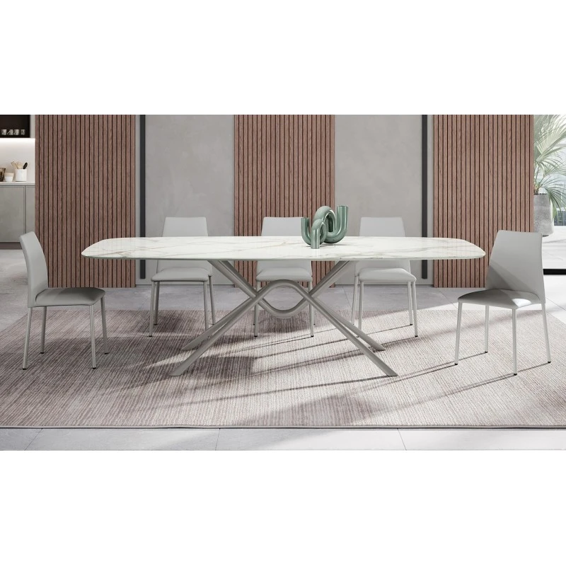 Tavolo Air Ingenia Casa Bontempi Fisso A Botte 4 Tavolo Air Ingenia Casa Bontempi Fisso A Botte - immagine 2