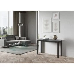 Tavolo Consolle Everyday Double Itamoby Telaio Antracite -Arredare Moderno tavolo consolle everyday double itamoby telaio antracite 2