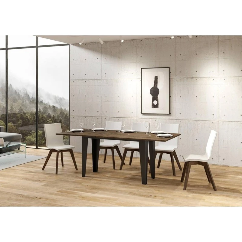 Tavolo Consolle Flame Double Itamoby Telaio Antracite 8 Tavolo Consolle Flame Double Itamoby Telaio Antracite - immagine 6