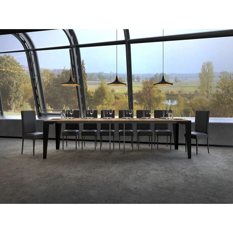 Tavolo Consolle Flame Evolution Itamoby Telaio Antracite 5 Tavolo Consolle Flame Evolution Itamoby Telaio Antracite - immagine 3