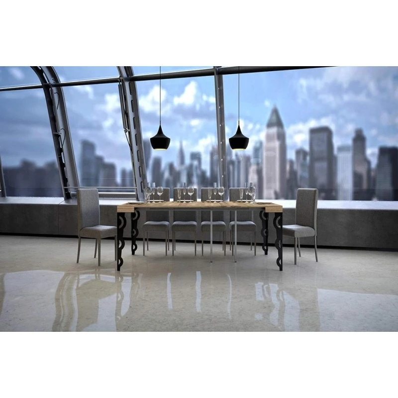 Tavolo Consolle Karamay Itamoby Telaio Antracite 5 Tavolo Consolle Karamay Itamoby Telaio Antracite - immagine 3