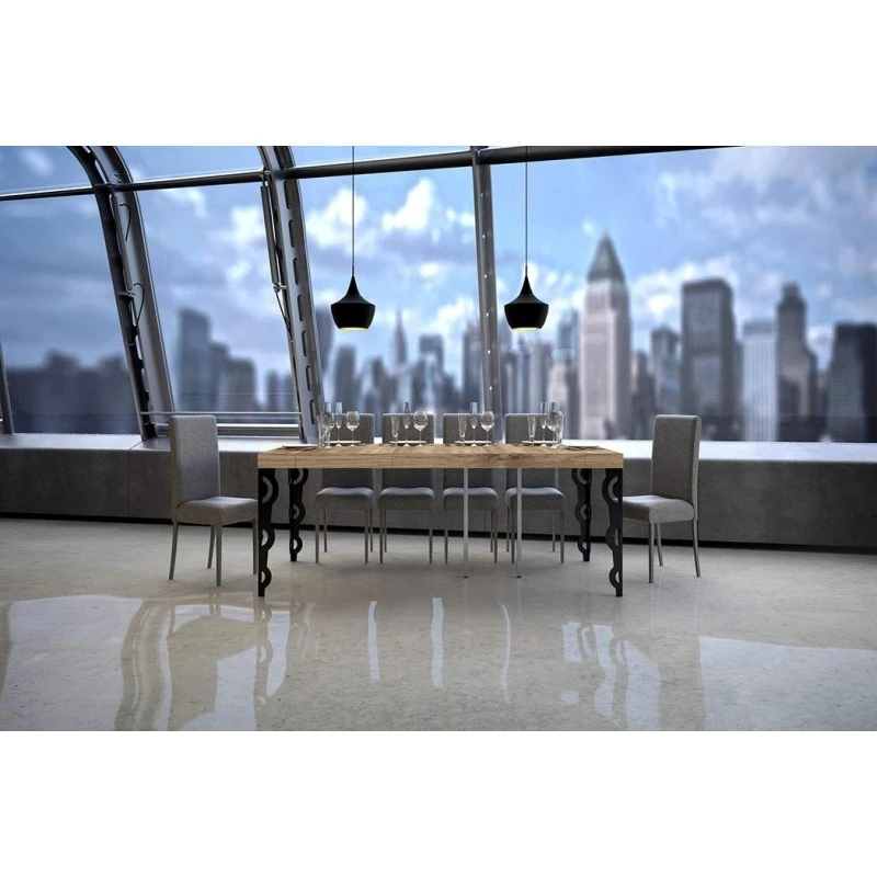 Tavolo Consolle Karamay Premium Itamoby Telaio Antracite 4 Tavolo Consolle Karamay Premium Itamoby Telaio Antracite - immagine 2