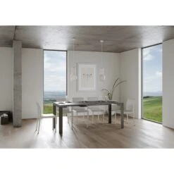 Tavolo Consolle Linea Itamoby Telaio Antracite -Arredare Moderno tavolo consolle linea itamoby telaio antracite 5