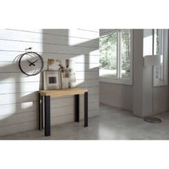 Tavolo Consolle Linea Itamoby Telaio Antracite -Arredare Moderno tavolo consolle linea itamoby telaio antracite 8