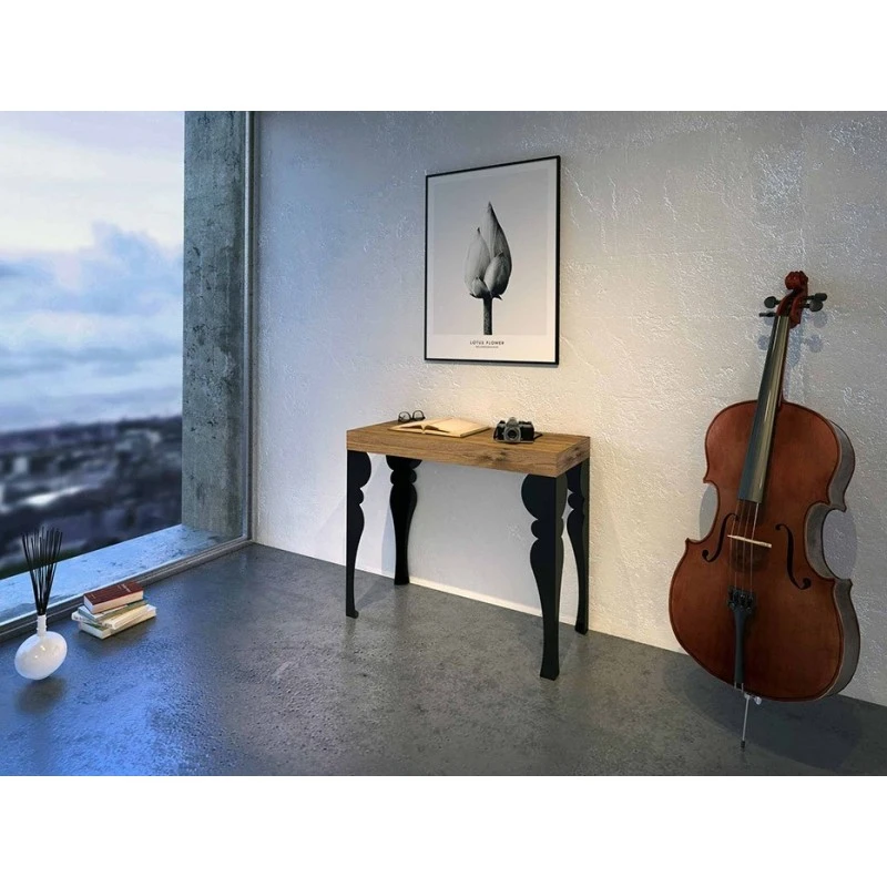 Tavolo Consolle Paxon Itamoby Telaio Antracite 4 Tavolo Consolle Paxon Itamoby Telaio Antracite - immagine 2