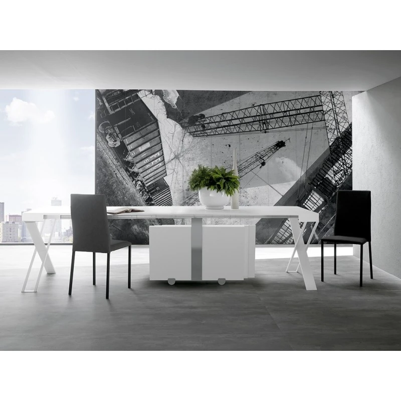 Tavolo Consolle X-File Zamagna Allungabile 6 Tavolo Consolle X-File Zamagna Allungabile - immagine 4