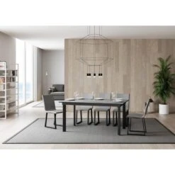 Tavolo Cumar Itamoby Telaio Antracite -Arredare Moderno tavolo cumar itamoby telaio antracite 5