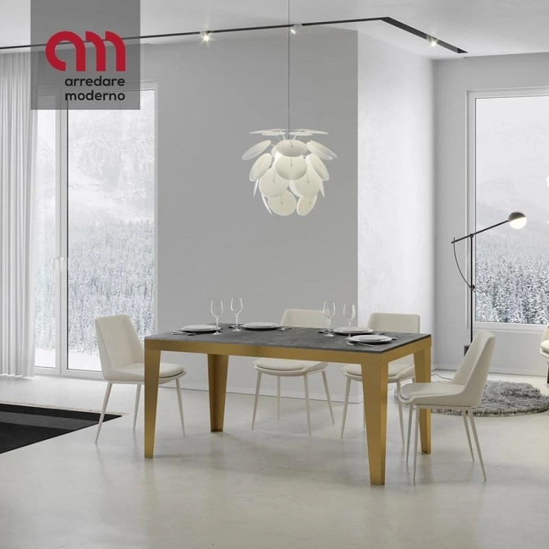 Tavolo Flame Evolution Itamoby Telaio Oro 3 Tavolo Flame Evolution Itamoby Telaio Oro