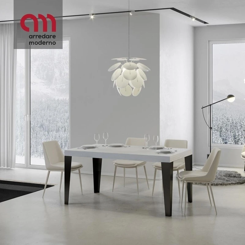 Tavolo Flame Itamoby Allungabile Telaio Antracite 3 Tavolo Flame Itamoby Allungabile Telaio Antracite