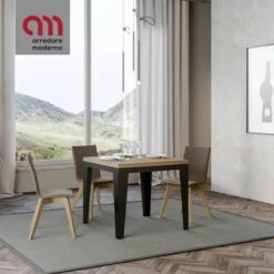 Tavolo Flame Libra Itamoby Telaio Antracite