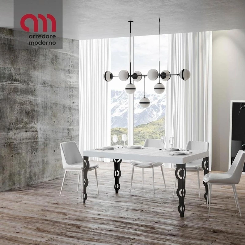 Tavolo Karamay Itamoby Allungabile Telaio Antracite 3 Tavolo Karamay Itamoby Allungabile Telaio Antracite