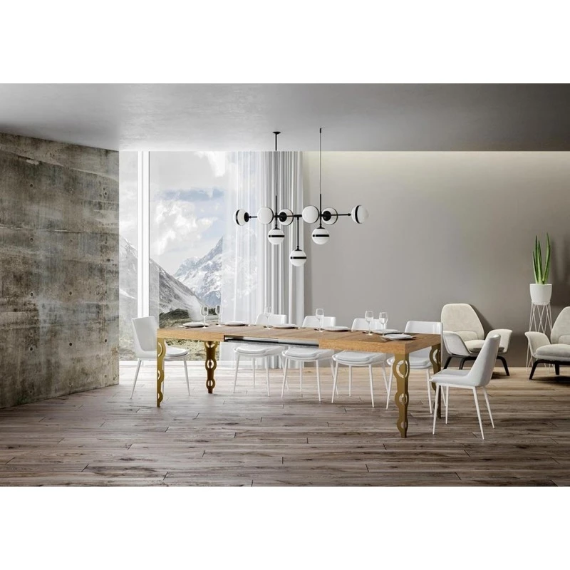 Tavolo Karamay Itamoby Allungabile Telaio Oro 7 Tavolo Karamay Itamoby Allungabile Telaio Oro - immagine 5
