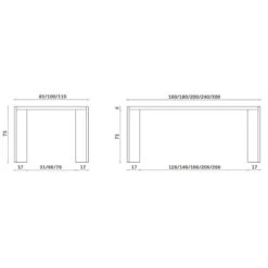 Tavolo Manero Miniforms Fisso -Arredare Moderno tavolo manero miniforms fisso 8